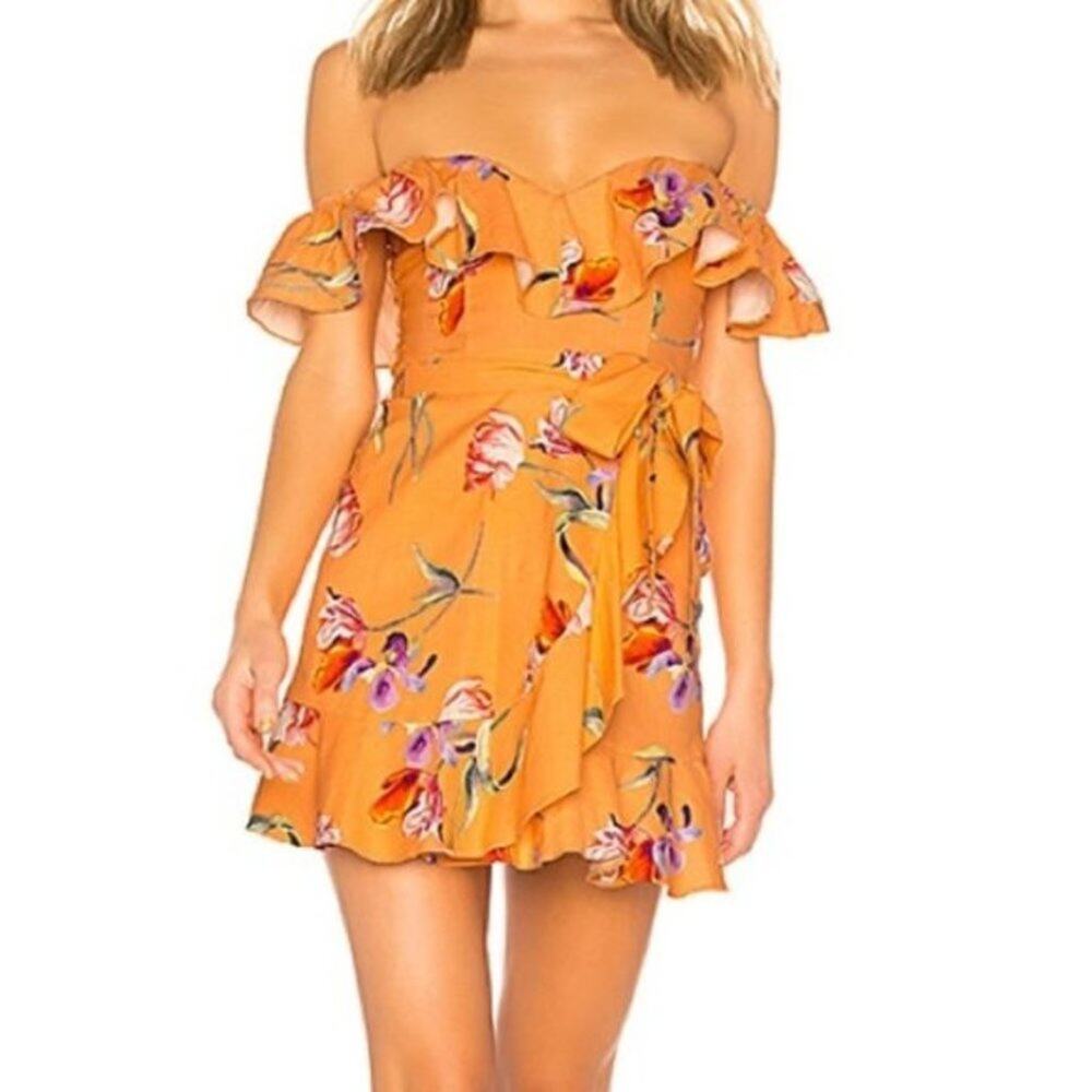 Privacy Please Bellview Linen Blend Mini Dress Size XS